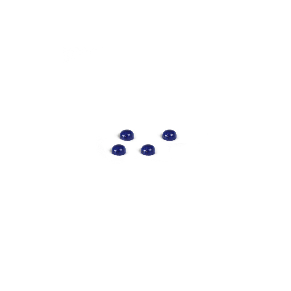 Crystals & Beads Lapis Lazuli Round Cabochons, 3mm, Pack of 4